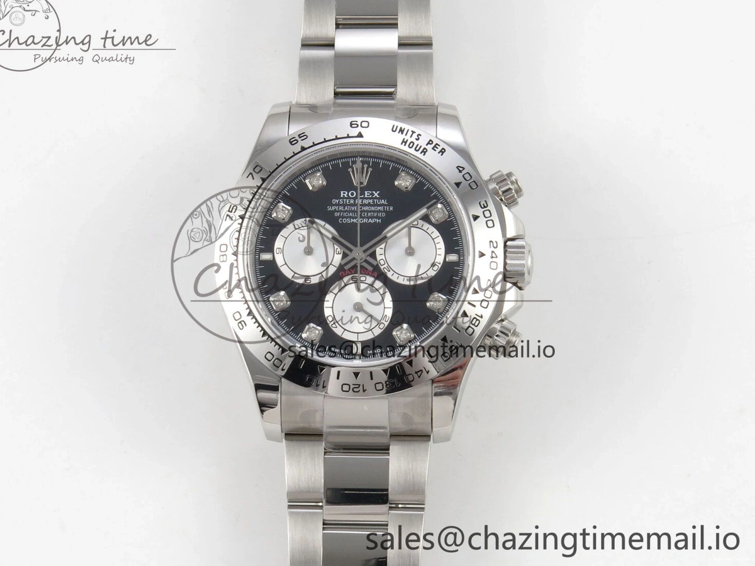 0210 Tailored Daytona 126509 Clean 1:1 Best Edition Black SS Dial on SS Bracelet Super Clone DD 255